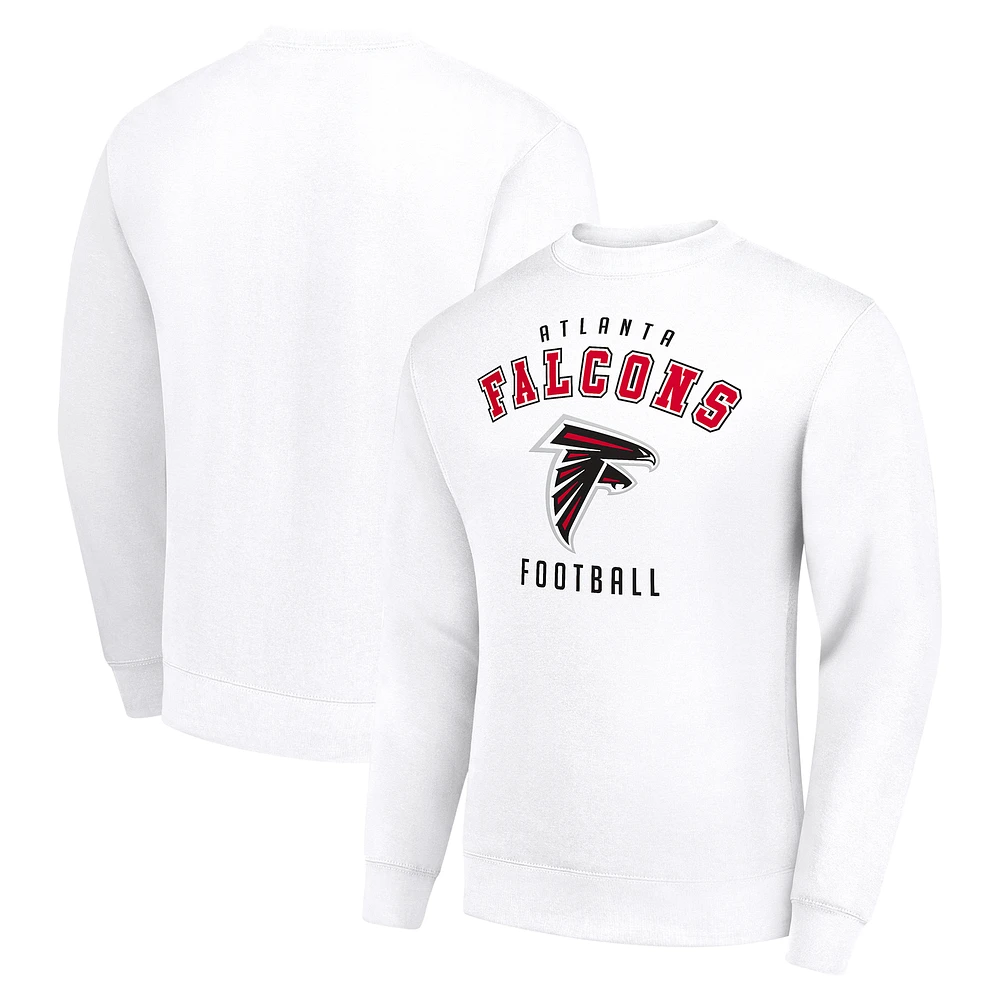 Men's Starter White Atlanta Falcons Team Logo Pullover Sweatshirt
