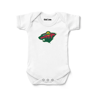Newborn & Infant Chad Jake Minnesota Wild Primary Logo Bodysuit