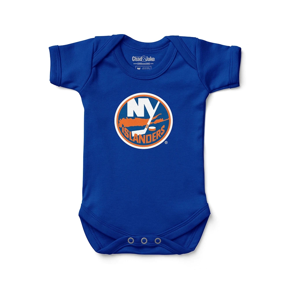 Newborn & Infant Chad Jake Royal New York Islanders Primary Logo Bodysuit