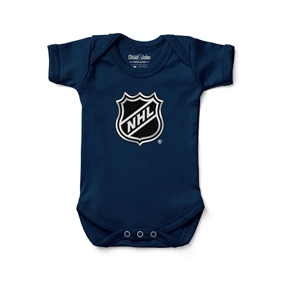 Newborn & Infant Chad Jake Navy NHL Logo Bodysuit