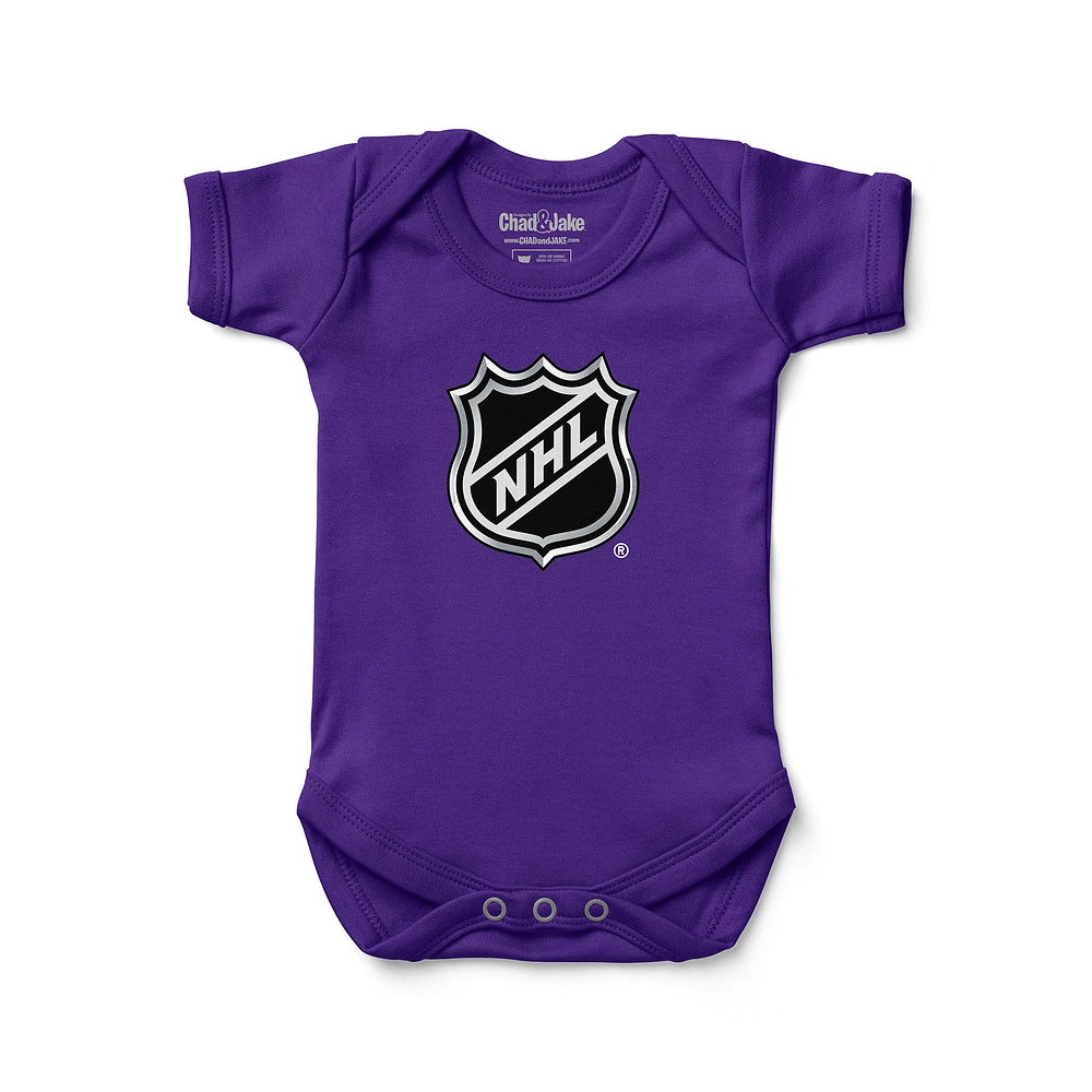 Newborn & Infant Chad Jake Purple NHL Logo Bodysuit