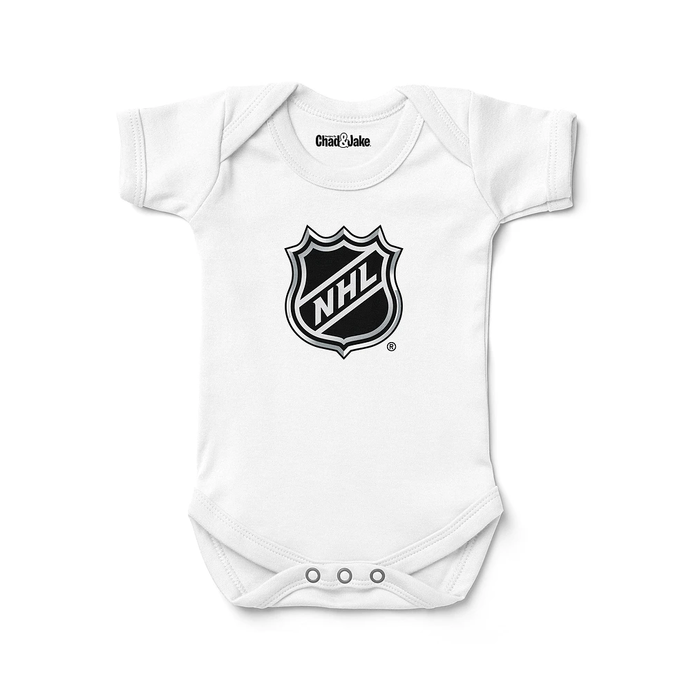 Newborn & Infant Chad Jake White NHL Logo Bodysuit