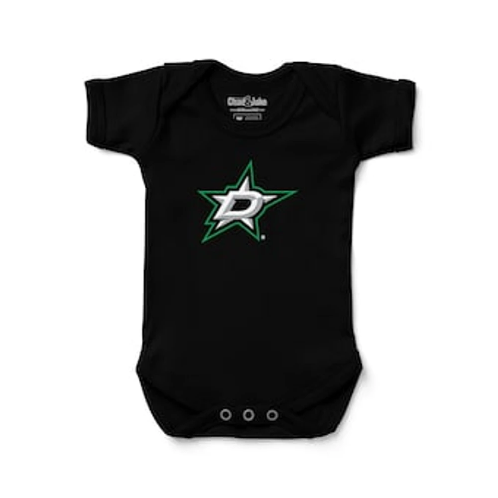 Newborn & Infant Chad Jake Black Dallas Stars Primary Logo Bodysuit