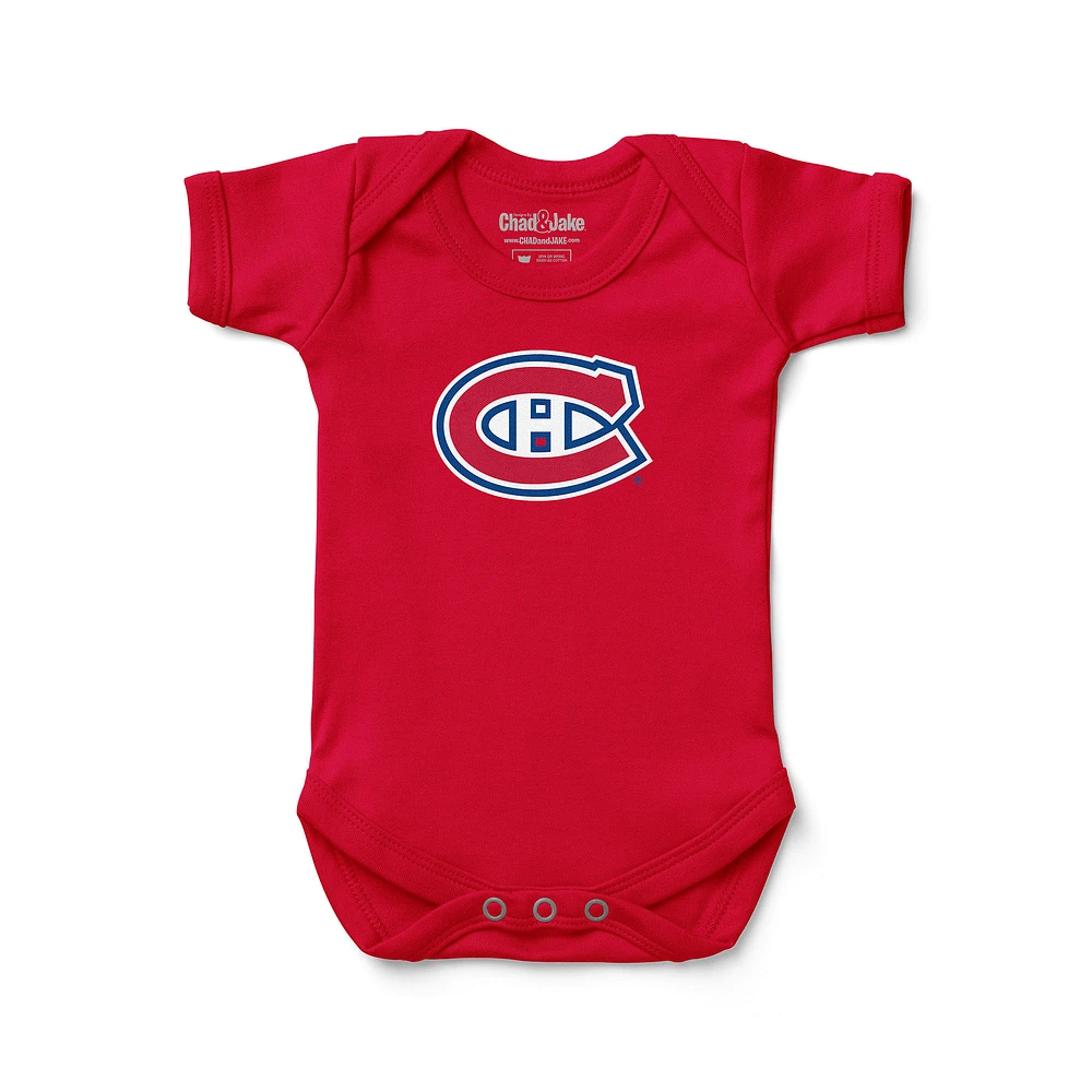 Newborn & Infant Chad Jake Montreal Canadiens Primary Logo Bodysuit