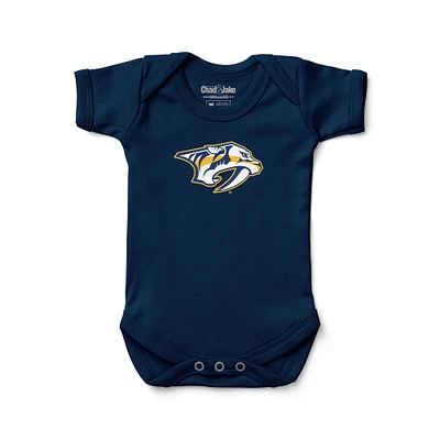 Newborn & Infant Chad Jake Navy Nashville Predators Primary Logo Bodysuit