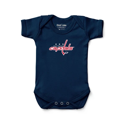 Newborn & Infant Chad Jake Navy Washington Capitals Primary Logo Bodysuit
