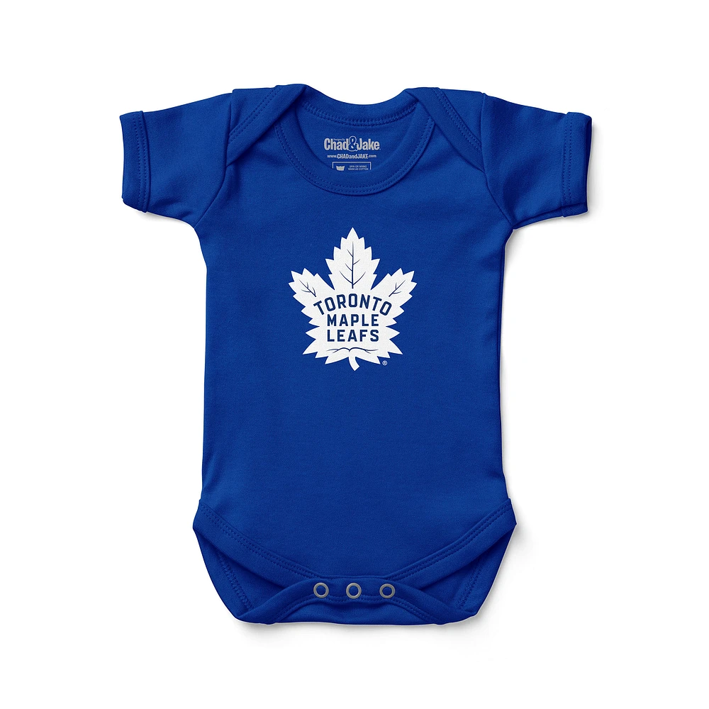 Newborn & Infant Chad Jake Blue Toronto Maple Leafs Primary Logo Bodysuit