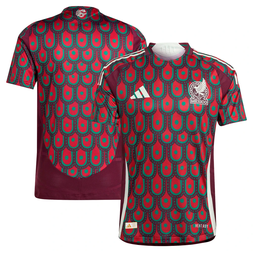 Men's adidas Burgundy Mexico National Team 2024 Home Authentic Jersey
