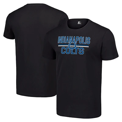 Men's Starter Black Indianapolis Colts Team Mesh Print Graphic T-Shirt