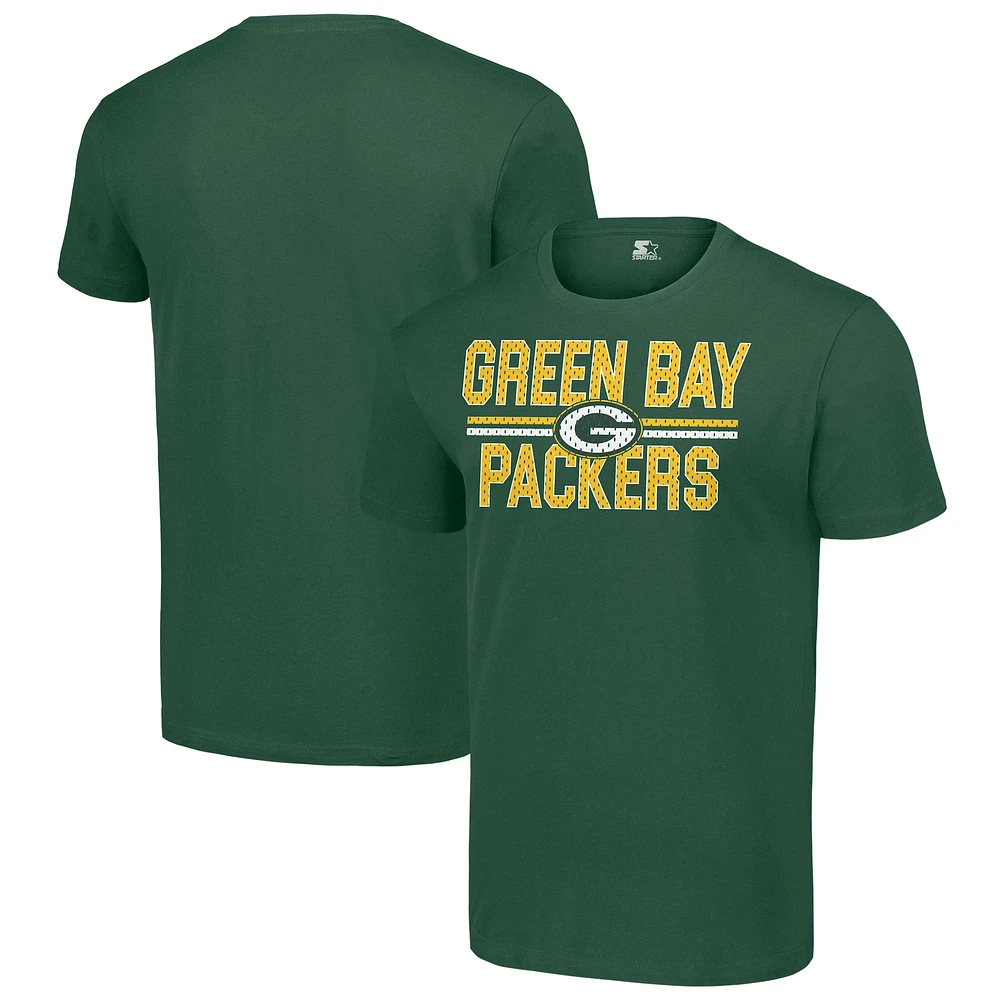 Men's Starter Green Bay Packers Team Mesh Print Graphic T-Shirt