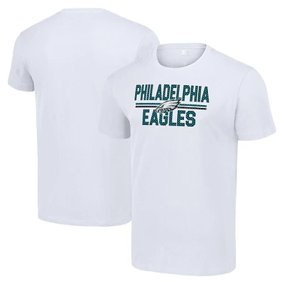 Men's Starter White Philadelphia Eagles Team Mesh Print Graphic T-Shirt