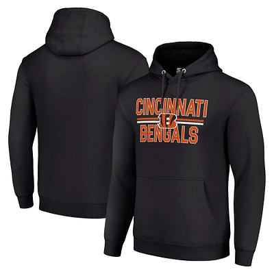 Unisex Starter Cincinnati Bengals Team Mesh Print Graphic Tri-Blend Pullover Hoodie