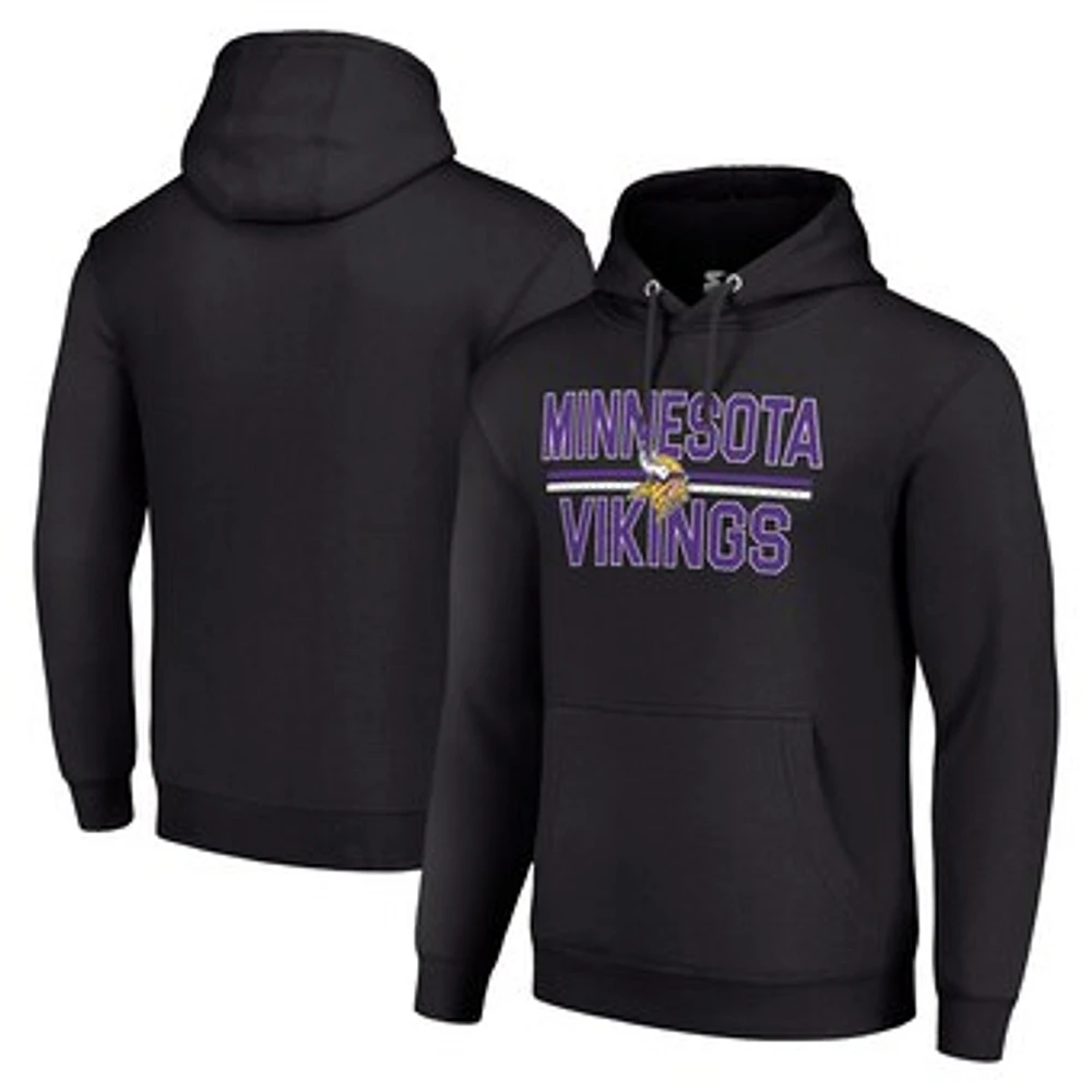 Unisex Starter Minnesota Vikings Team Mesh Print Graphic Tri-Blend Pullover Hoodie
