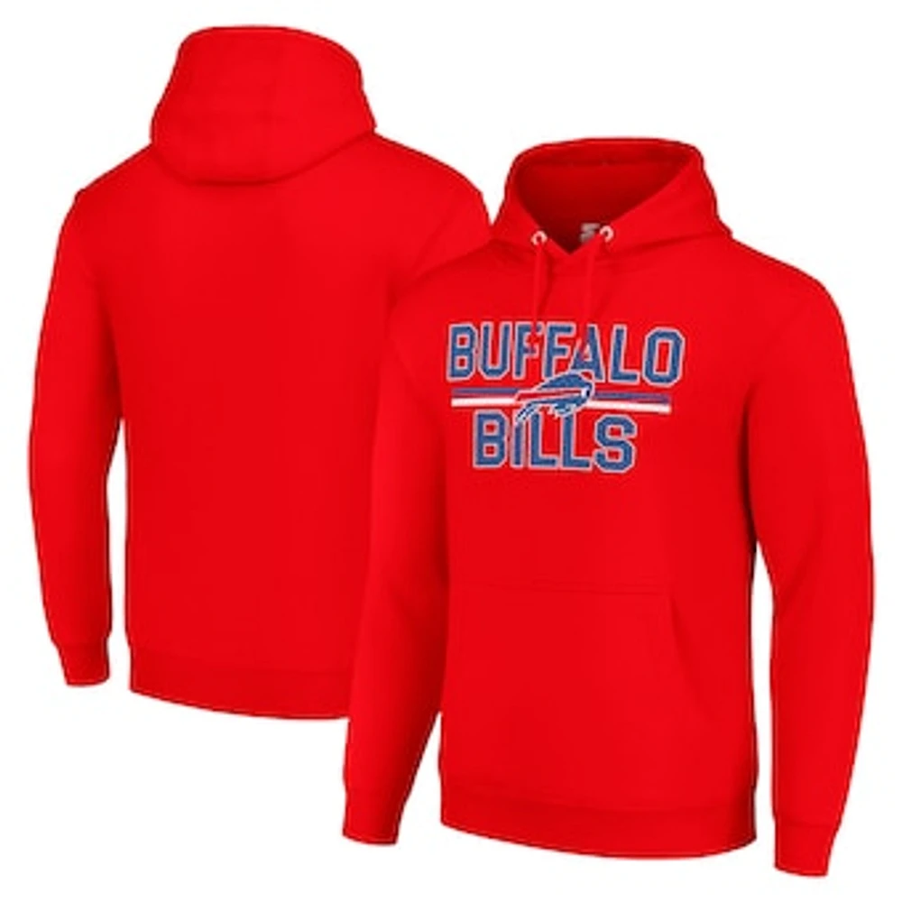 Unisex Starter Buffalo Bills Team Mesh Print Graphic Tri-Blend Pullover Hoodie