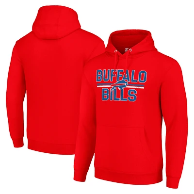 Unisex Starter Buffalo Bills Team Mesh Print Graphic Tri-Blend Pullover Hoodie