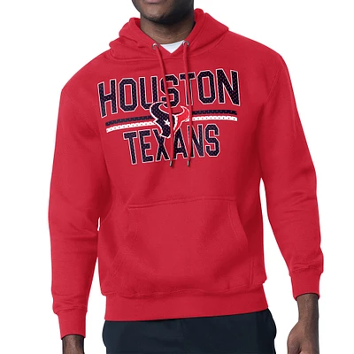 Unisex Starter Houston Texans Team Mesh Print Graphic Tri-Blend Pullover Hoodie