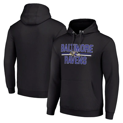 Unisex Starter Baltimore Ravens Team Mesh Print Graphic Tri-Blend Pullover Hoodie