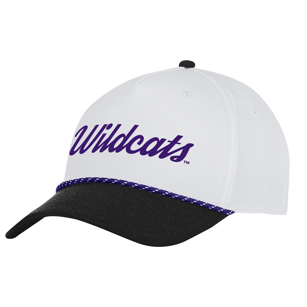 Men's Under Armour White Northwestern Wildcats Driver Rope Adjustable Hat