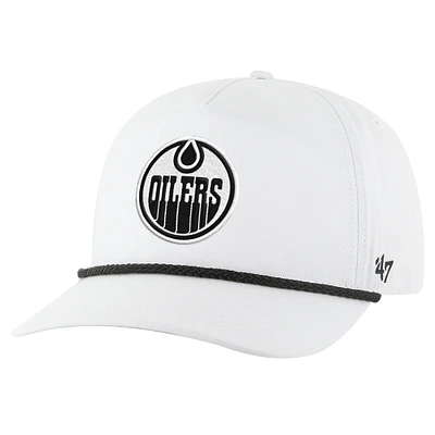 Men's '47 White Edmonton Oilers Rope Hitch Adjustable Hat