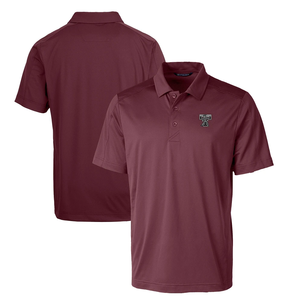 Men's Cutter & Buck Maroon Texas A&M Aggies Big Tall Prospect Textured Stretch DryTec Polo