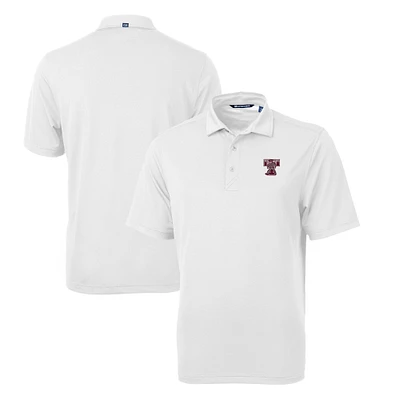 Men's Cutter & Buck White Texas A&M Aggies Big Tall Virtue Eco Pique Recycled DryTec Polo