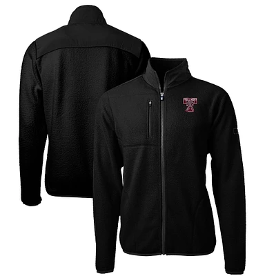 Men's Cutter & Buck Black Texas A&M Aggies Big Tall Cascade Eco Sherpa Fleece Full-Zip Jacket