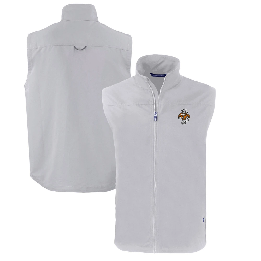 Men's Cutter & Buck Tennessee Volunteers Big & Tall Charter Eco Full-Zip Vest