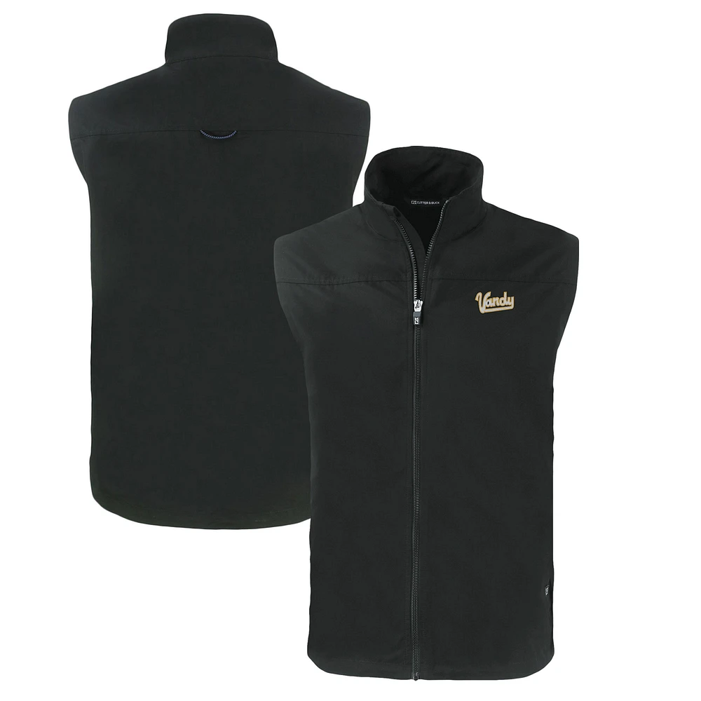 Men's Cutter & Buck Vanderbilt Commodores Big Tall Charter Eco Full-Zip Vest