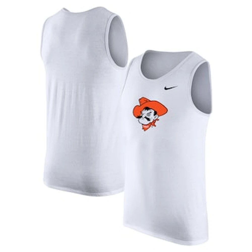 Men's Nike White Oklahoma State Cowboys Tank Top