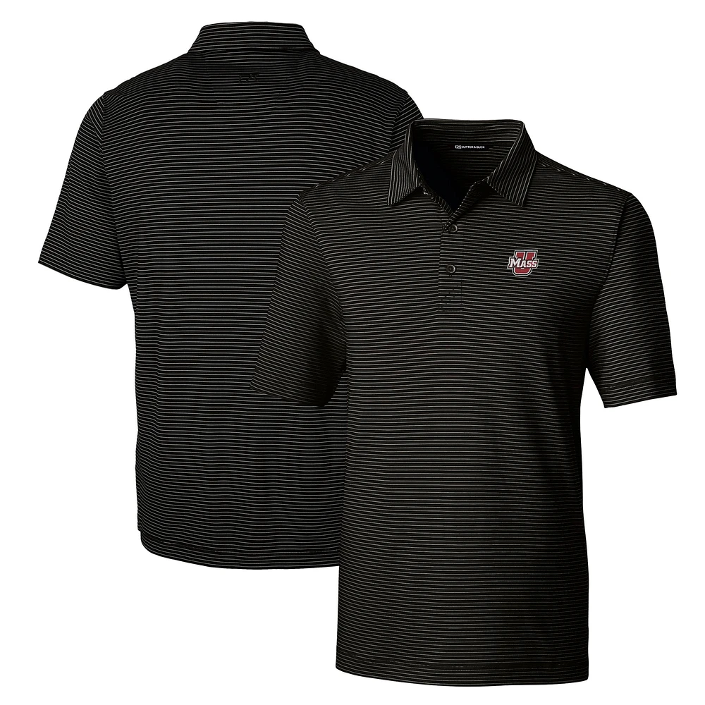 Men's Cutter & Buck UMass Minutemen Forge Pencil Stripe Stretch Polo