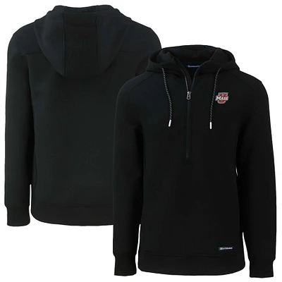 Men's Cutter & Buck UMass Minutemen Roam Eco Half-Zip Pullover Hoodie