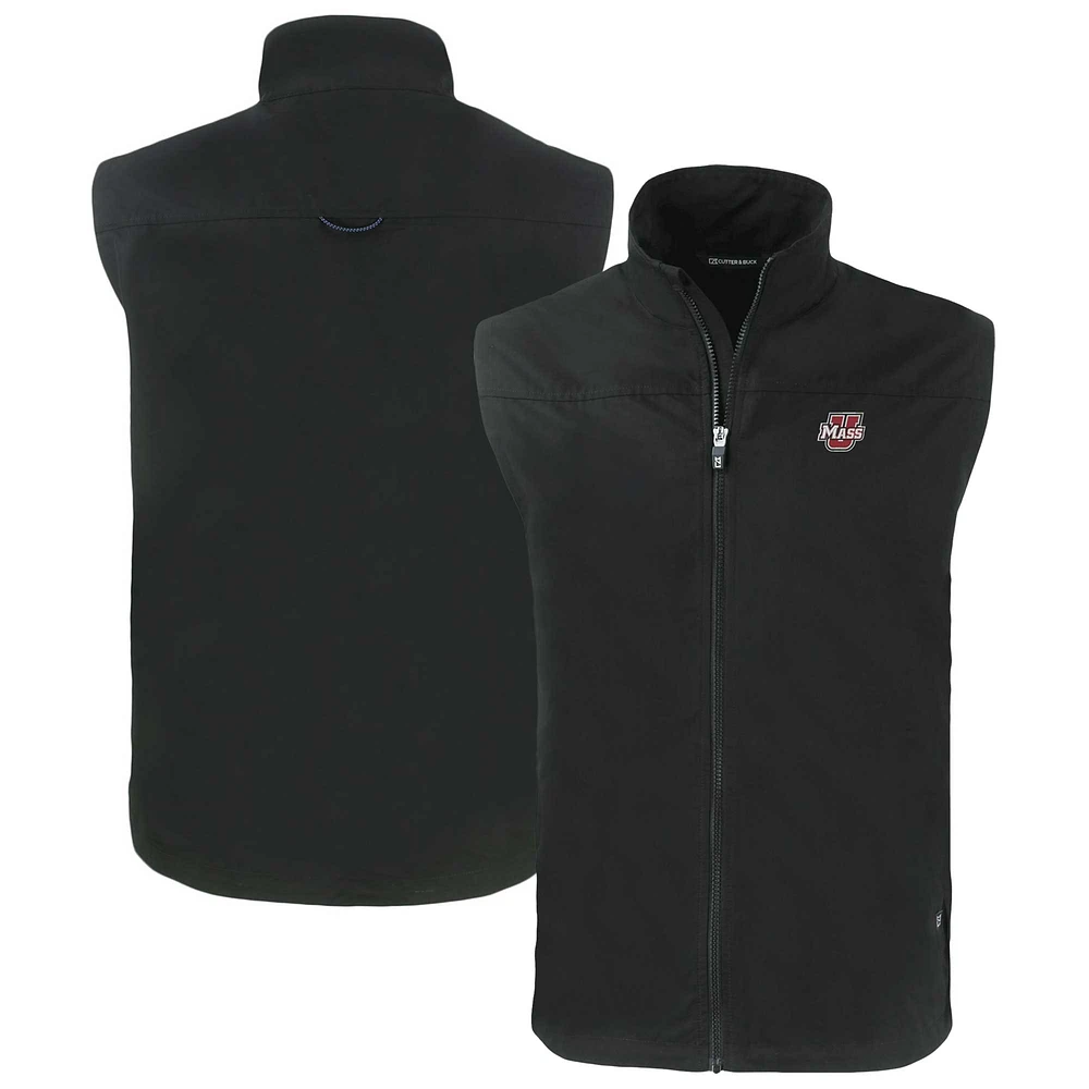 Men's Cutter & Buck UMass Minutemen Charter Eco Recycled Full-Zip Vest