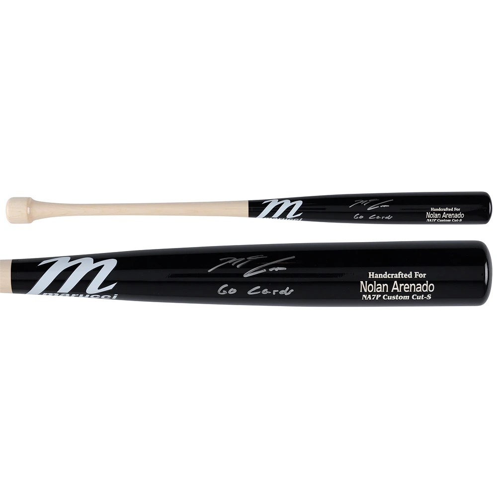 Nolan Arenado St. Louis Cardinals Autographed Marucci Game Model Bat with "Go Cards" Inscription