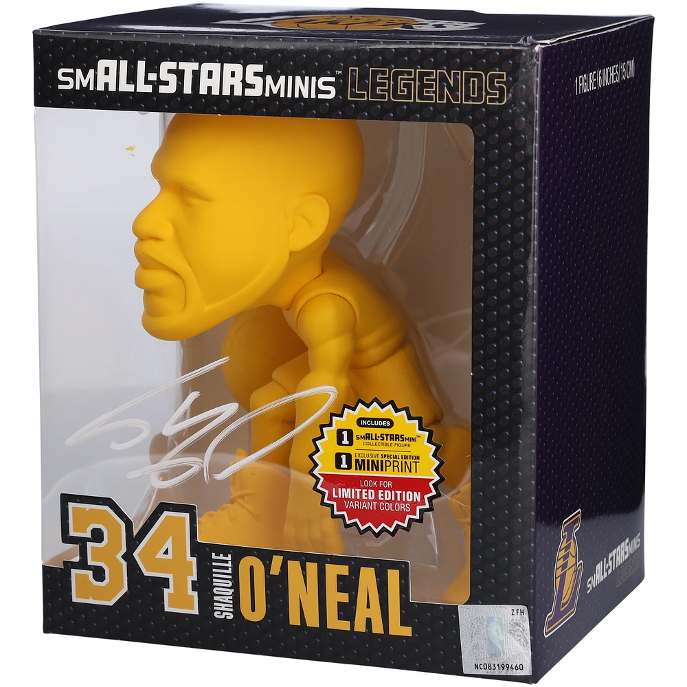 Shaquille O'Neal Los Angeles Lakers Autographed smALL-STARS Gold Chase Variant 6" Vinyl Figurine