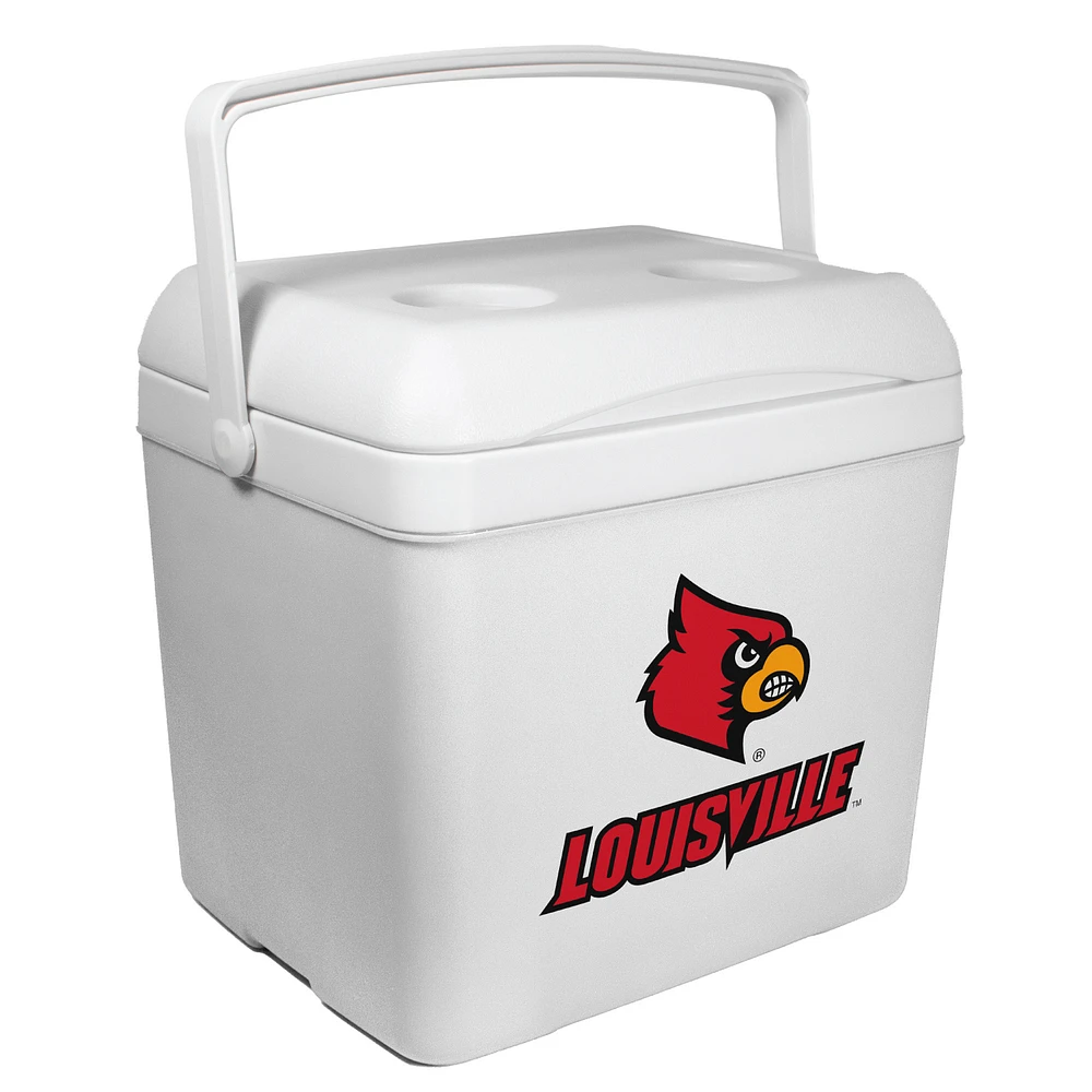 White Louisville Cardinals 24-Can Tailgate Cooler