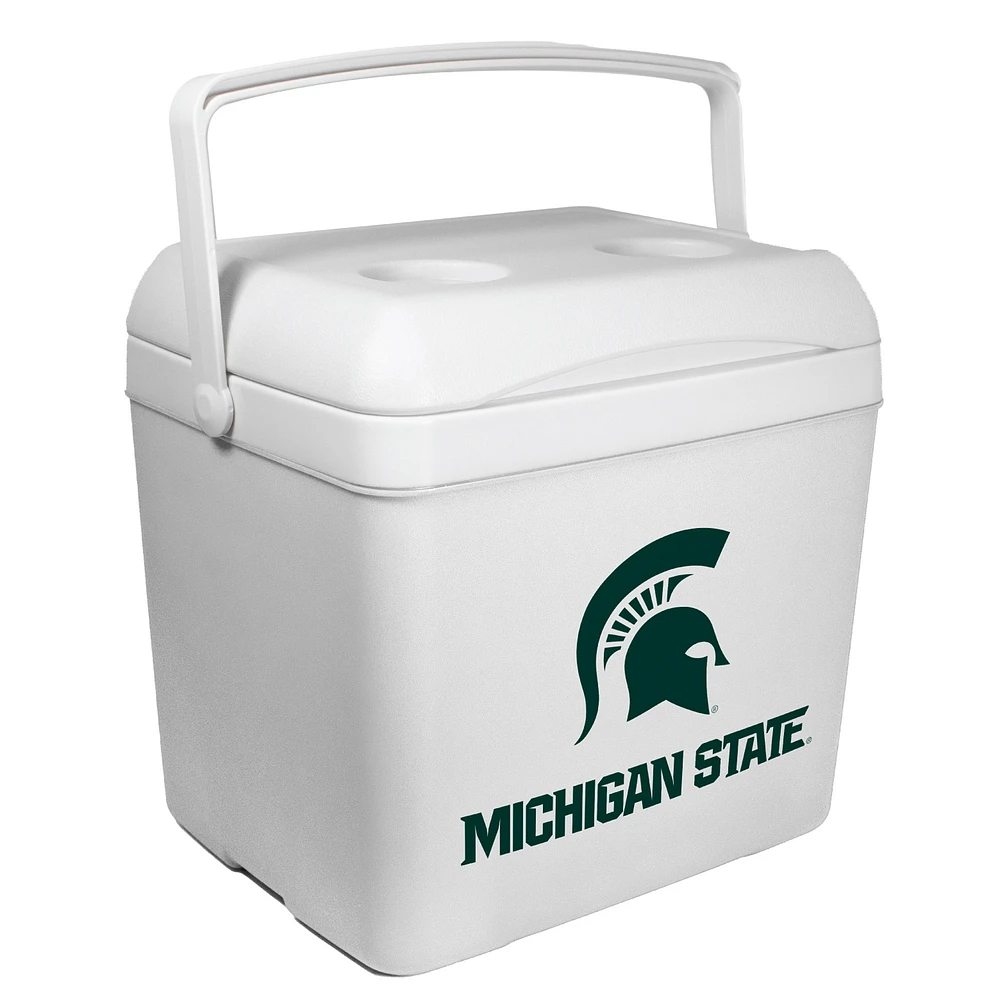 White Michigan State Spartans 24-Can Tailgate Cooler