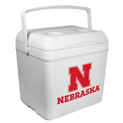 White Nebraska Huskers 24-Can Tailgate Cooler