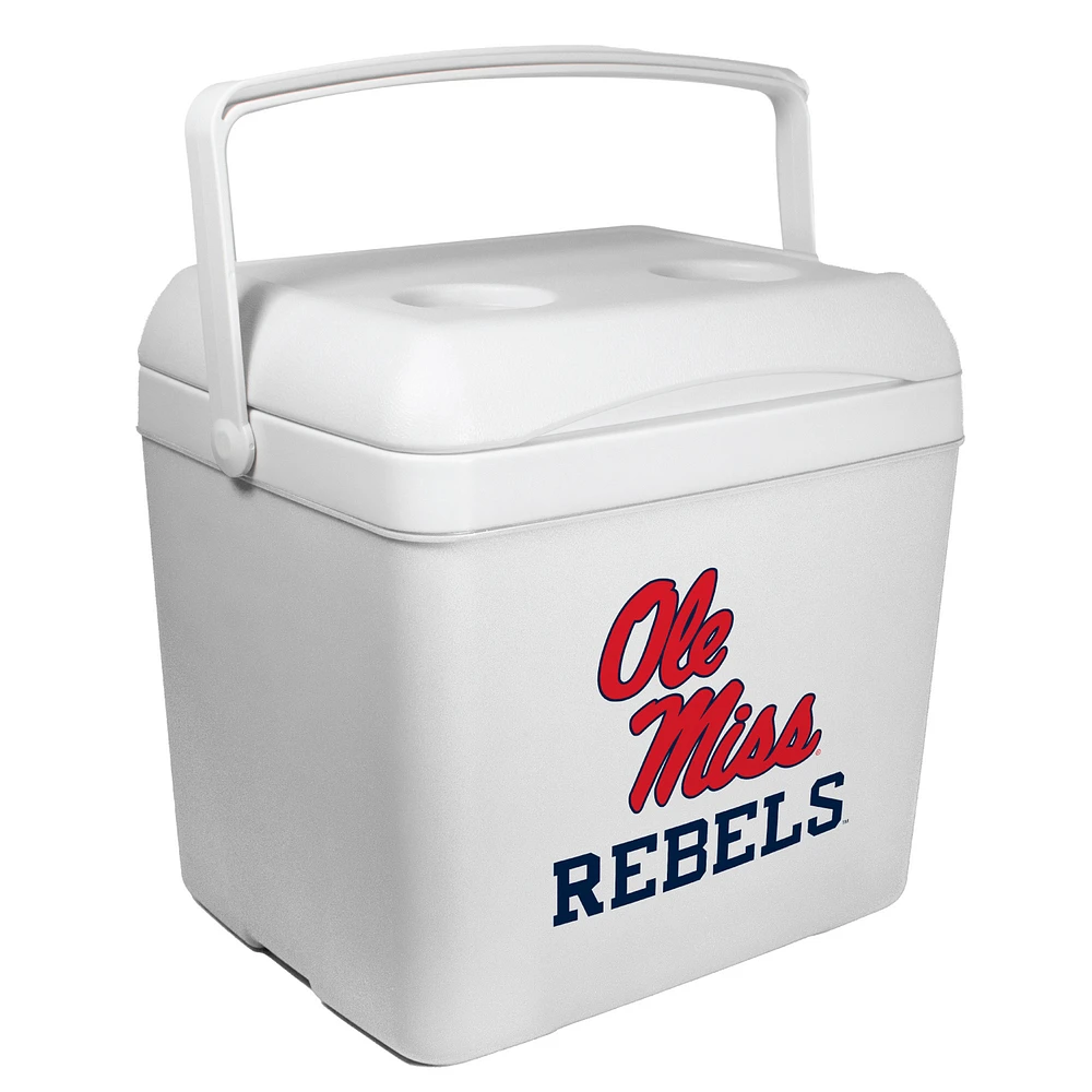 White Ole Miss Rebels 24-Can Tailgate Cooler