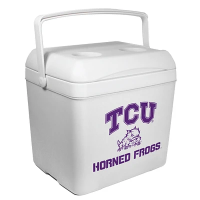 White TCU Horned Frogs 24-Can Tailgate Cooler