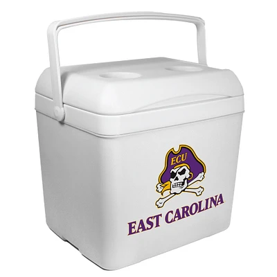 White ECU Pirates 24-Can Tailgate Cooler