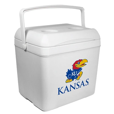 White Kansas Jayhawks 24-Can Tailgate Cooler