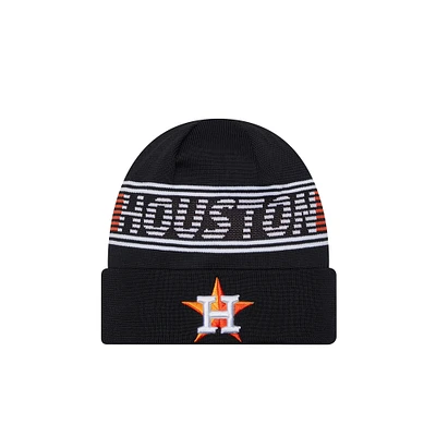 Men's New Era Navy Houston Astros Authentic Collection Cuffed Knit Hat