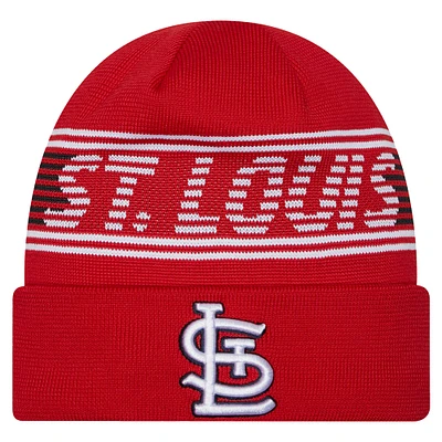 Men's New Era Red St. Louis Cardinals Authentic Collection Cuffed Knit Hat