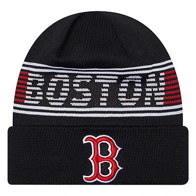 Men's New Era Navy Boston Red Sox Authentic Collection Cuffed Knit Hat