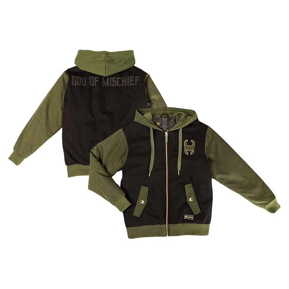 Unisex Loungefly Black Loki The Weekender Full-Zip Hoodie Jacket