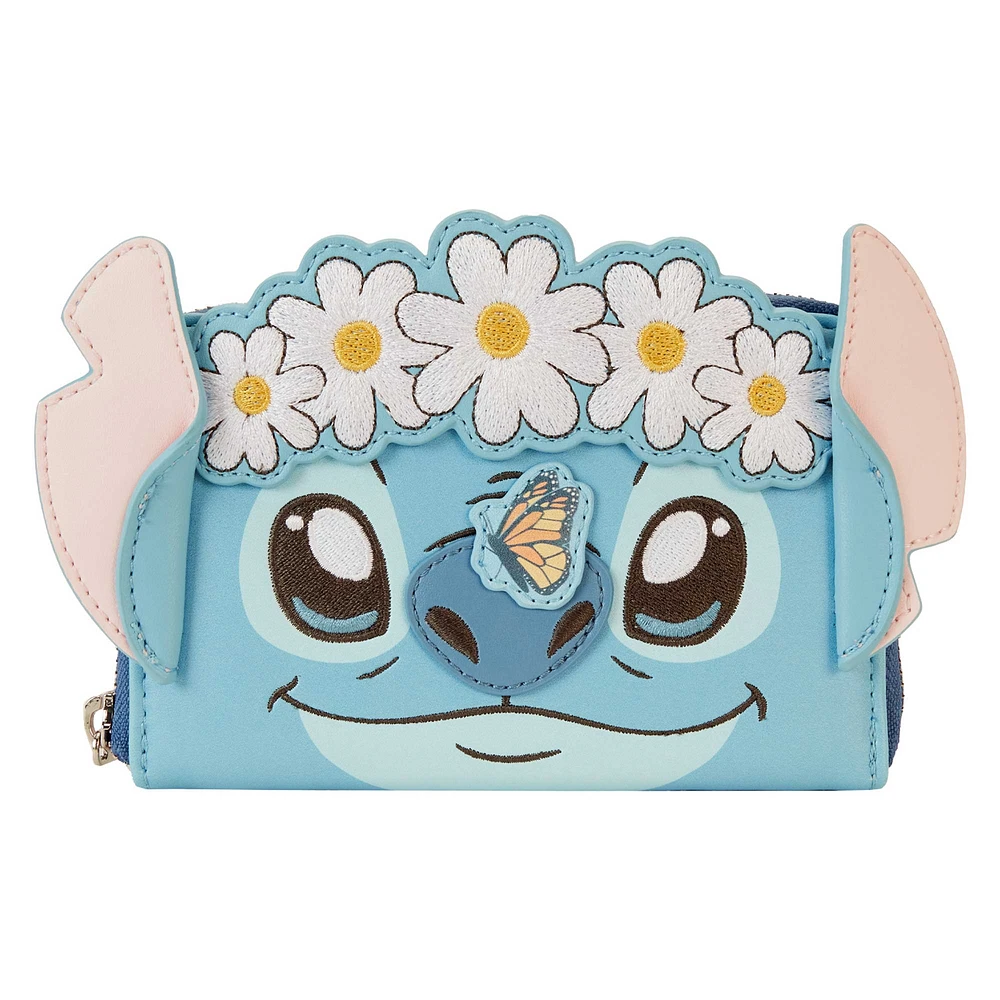 Loungefly Lilo and Stitch Springtime Daisy Zip-Around Wallet