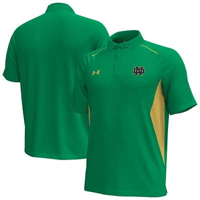 Men's Under Armour Kelly Green Notre Dame Fighting Irish Title Performance Polo
