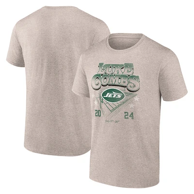 Men's Fanatics Tan Luke Combs x New York Jets Growin' Up and Gettin' Old Tour T-Shirt