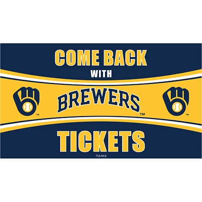 Milwaukee Brewers 28" x 16" Come Back With Tickets Indoor/Outdoor Trapper Mat