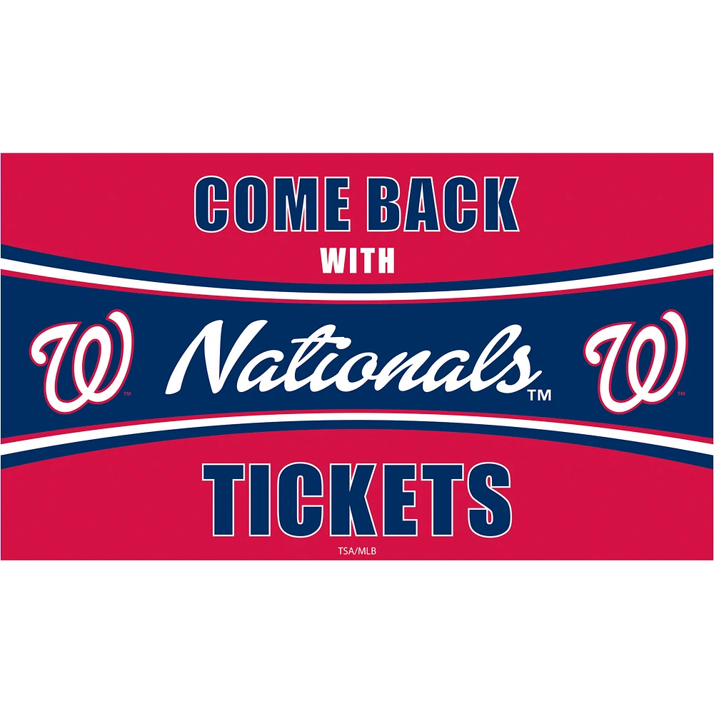 Washington Nationals 28" x 16" Come Back With Tickets Indoor/Outdoor Trapper Mat